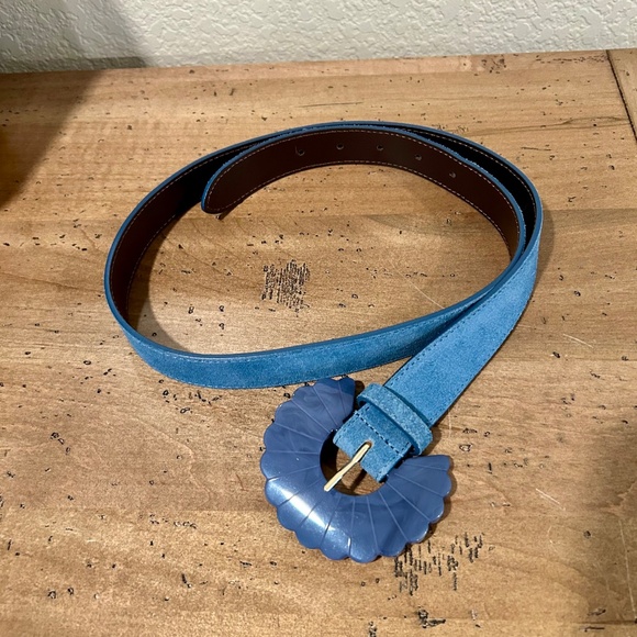 NWOT Sezane Blue Sandy Belt